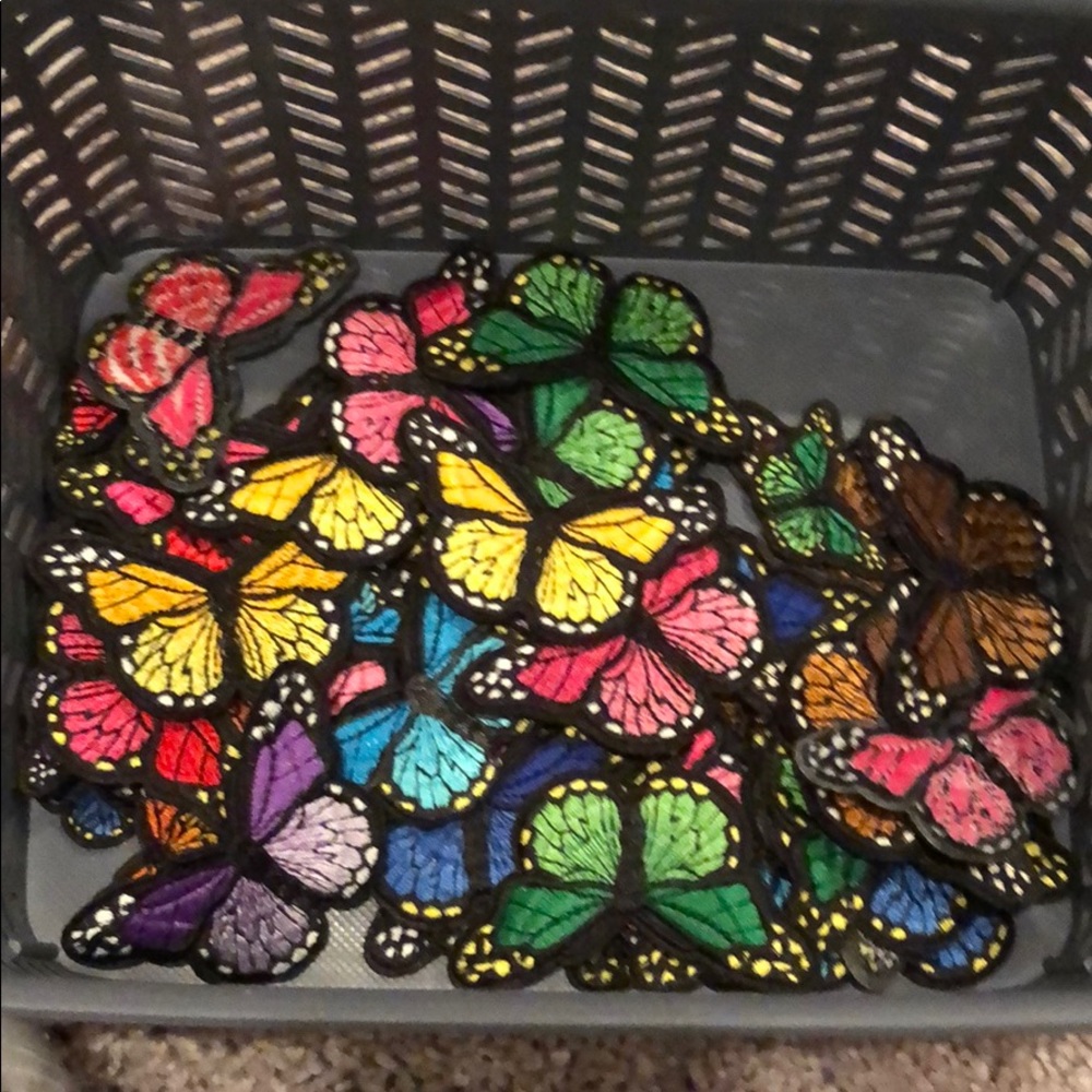 iron on butterfly patches (50 count)